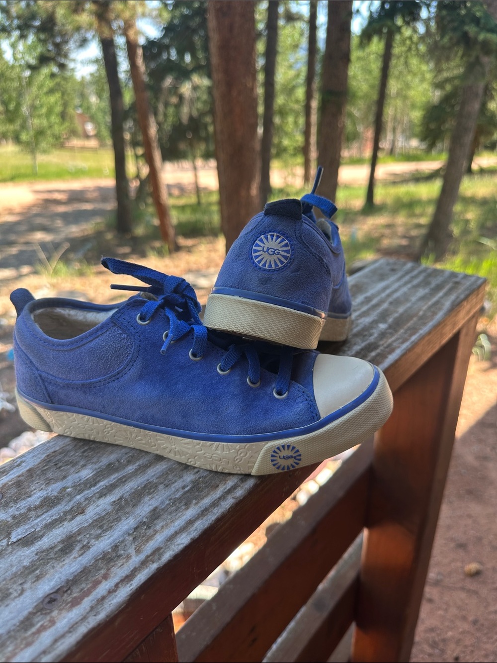 UGG Royal Blue Casual Low-Top Sneakers